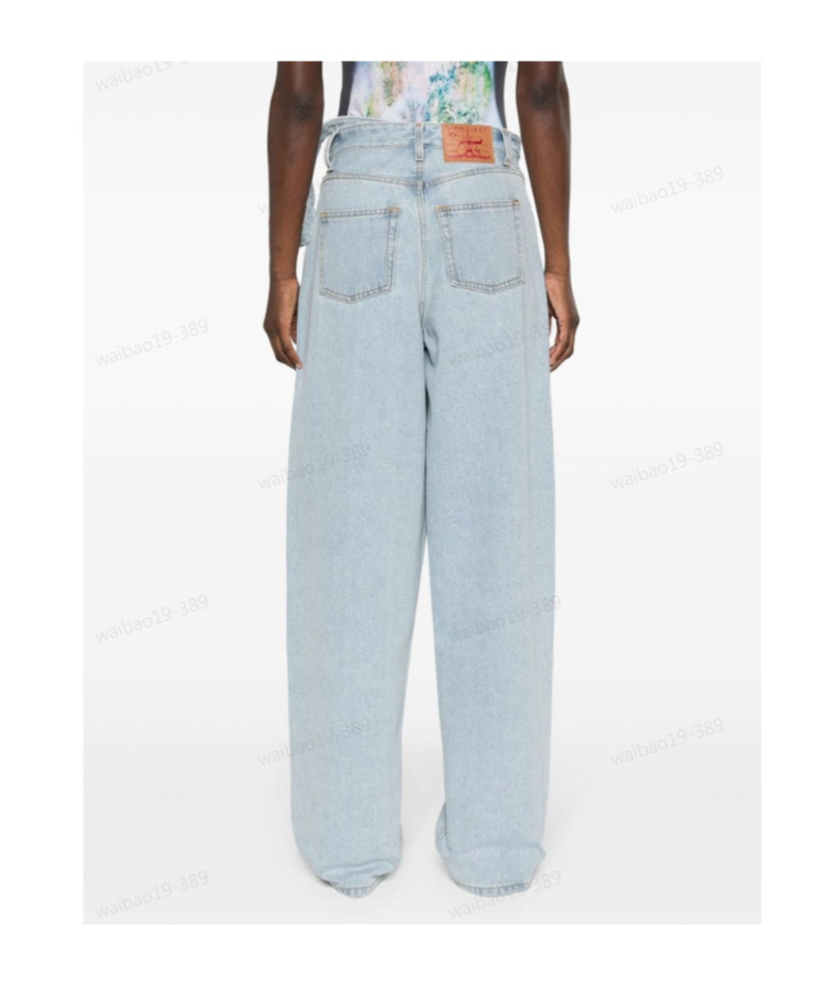 Y/project Belt-loop Jeans In Blue