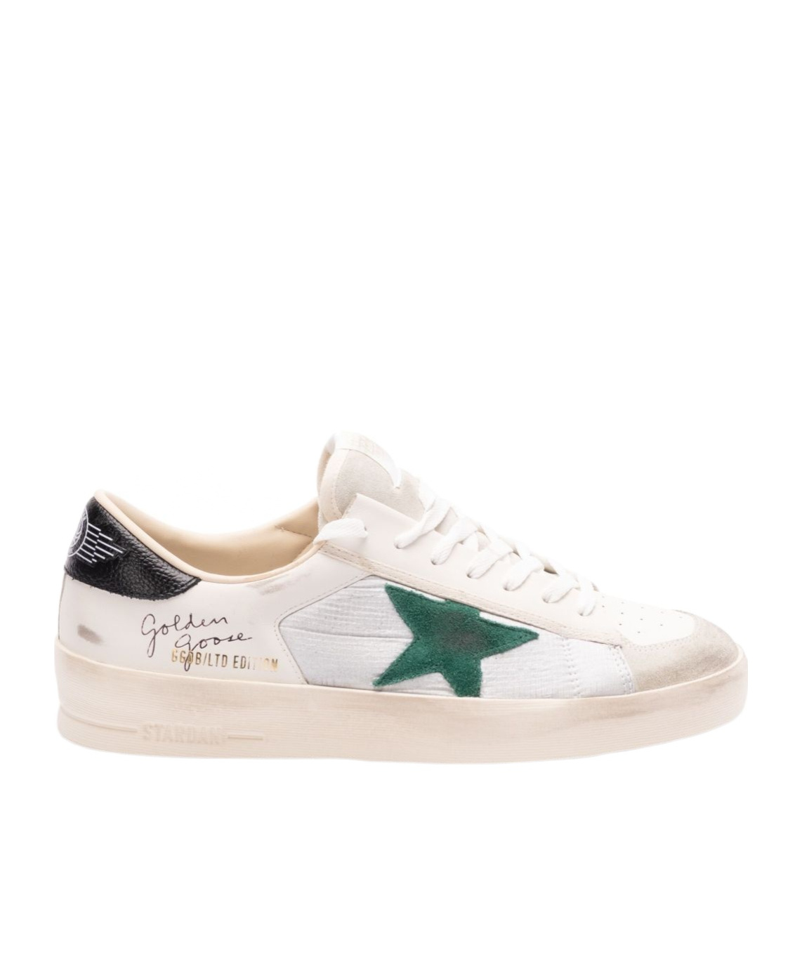 Golden Goose Stardan Leather Sneakers In Nude