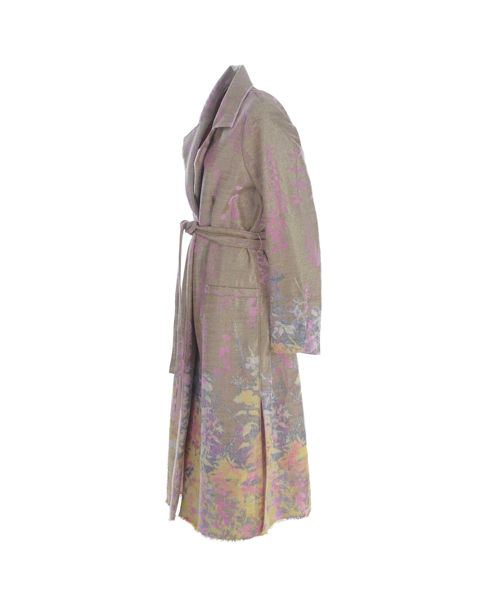 Forte Forte Jacquard Coat In Multi