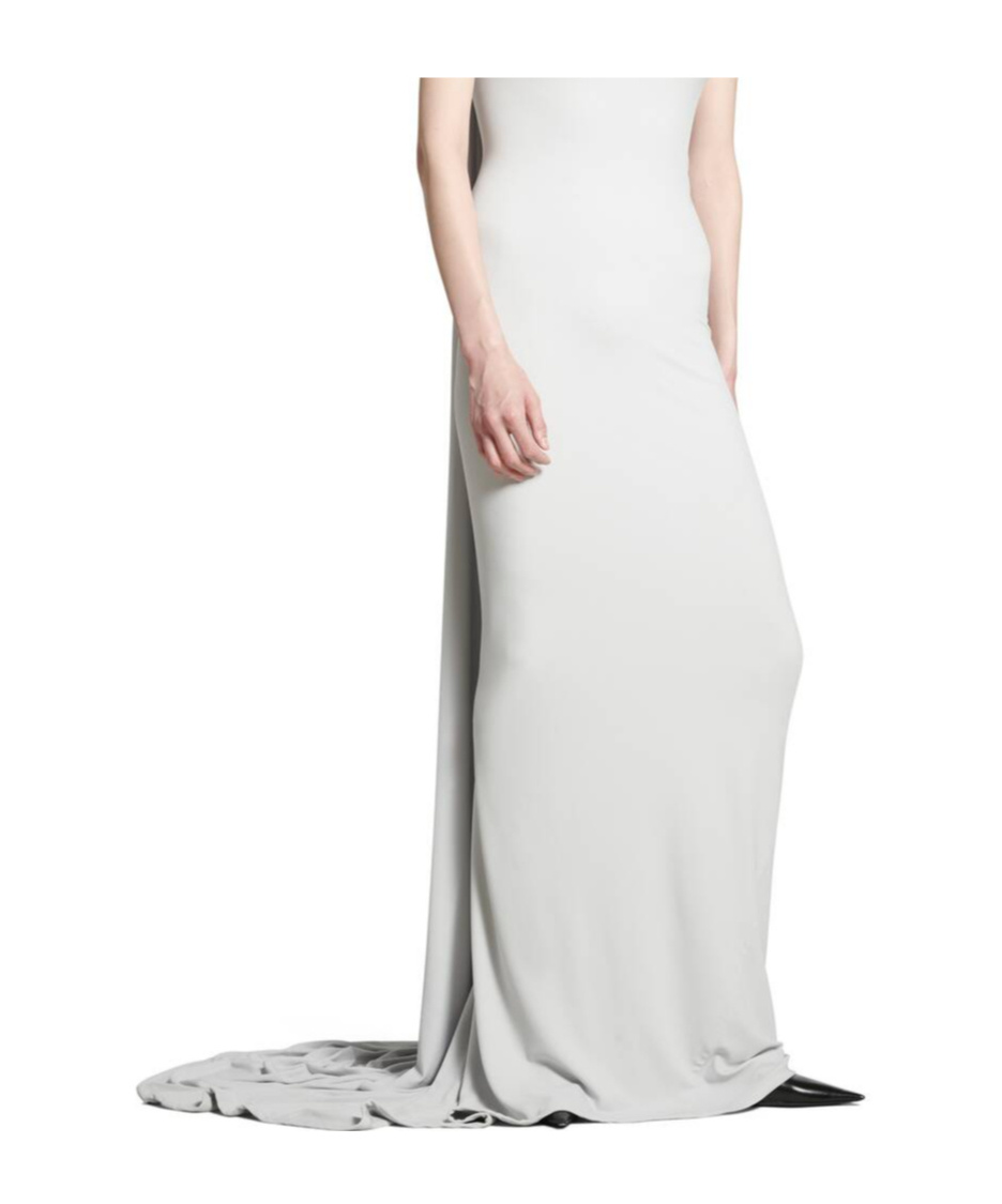 Balenciaga Cb Tank Top Gown In White