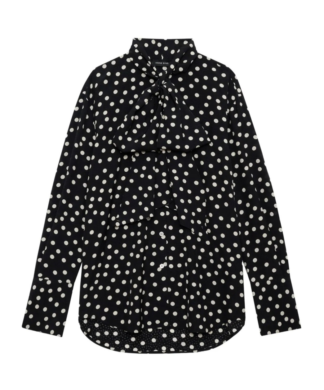 Anine Bing Long-sleeved Shirt In Black