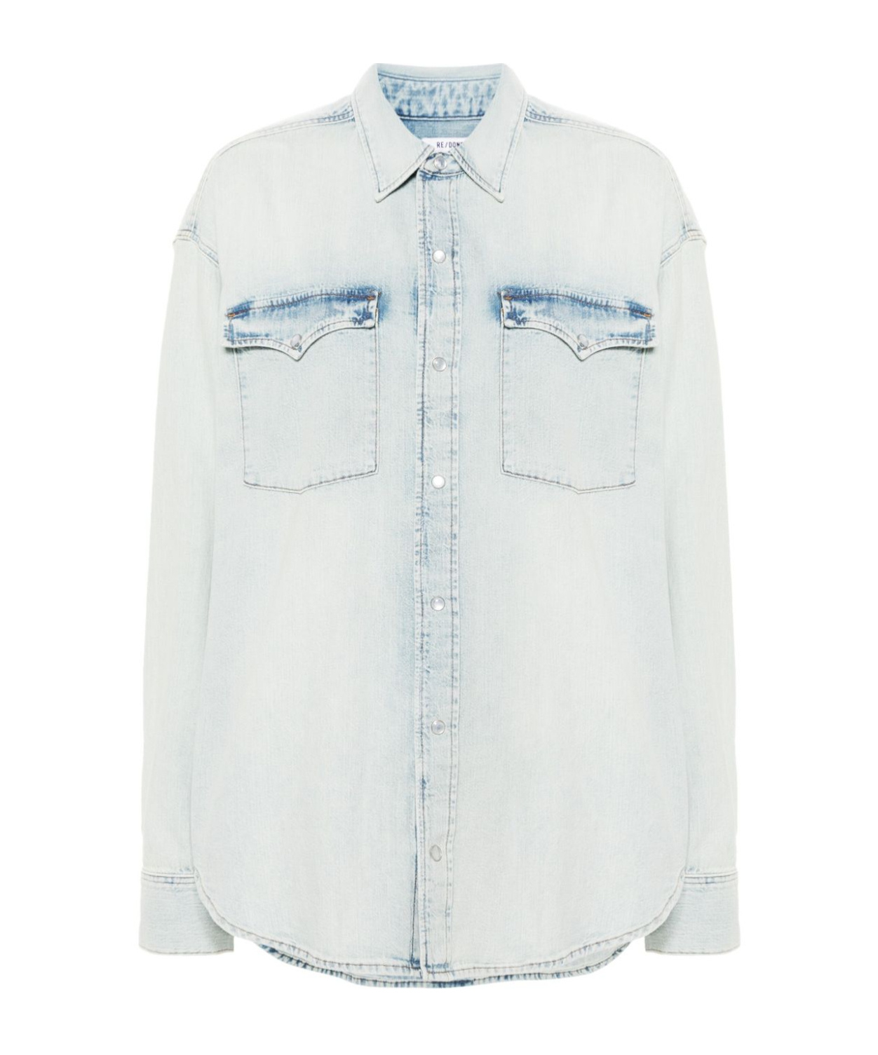 Re/done Denim Shirt In White