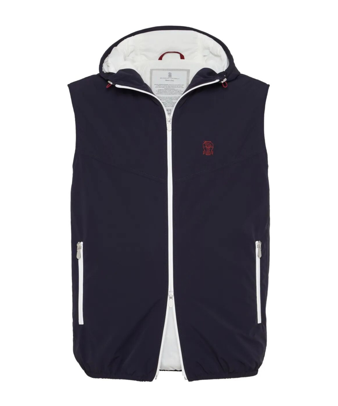 Brunello Cucinelli Water Resistant Sleeveless Outerwear In Black