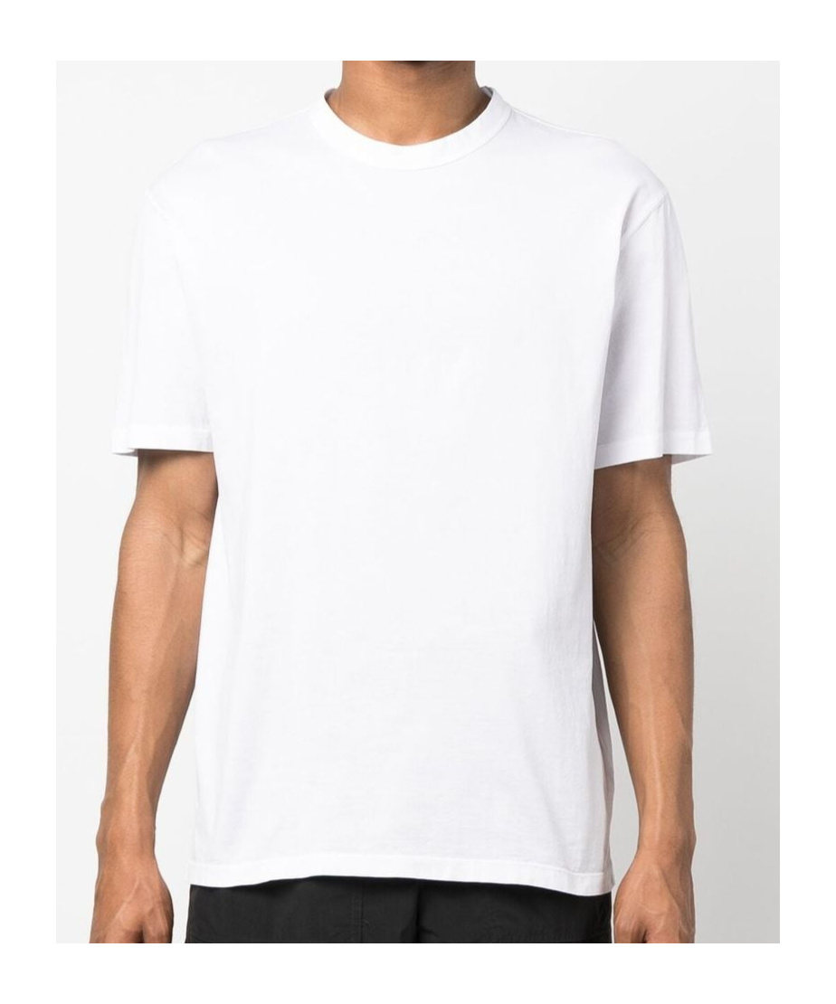 Ten C Logo Patch Crewneck T-shirt In White