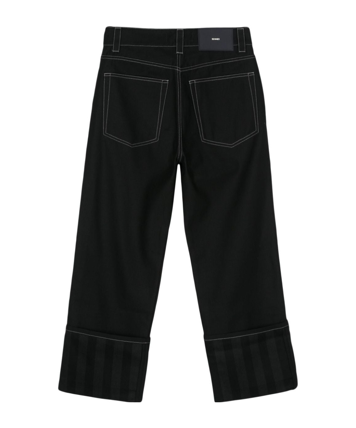 Sunnei Belt-loop Jeans In Black