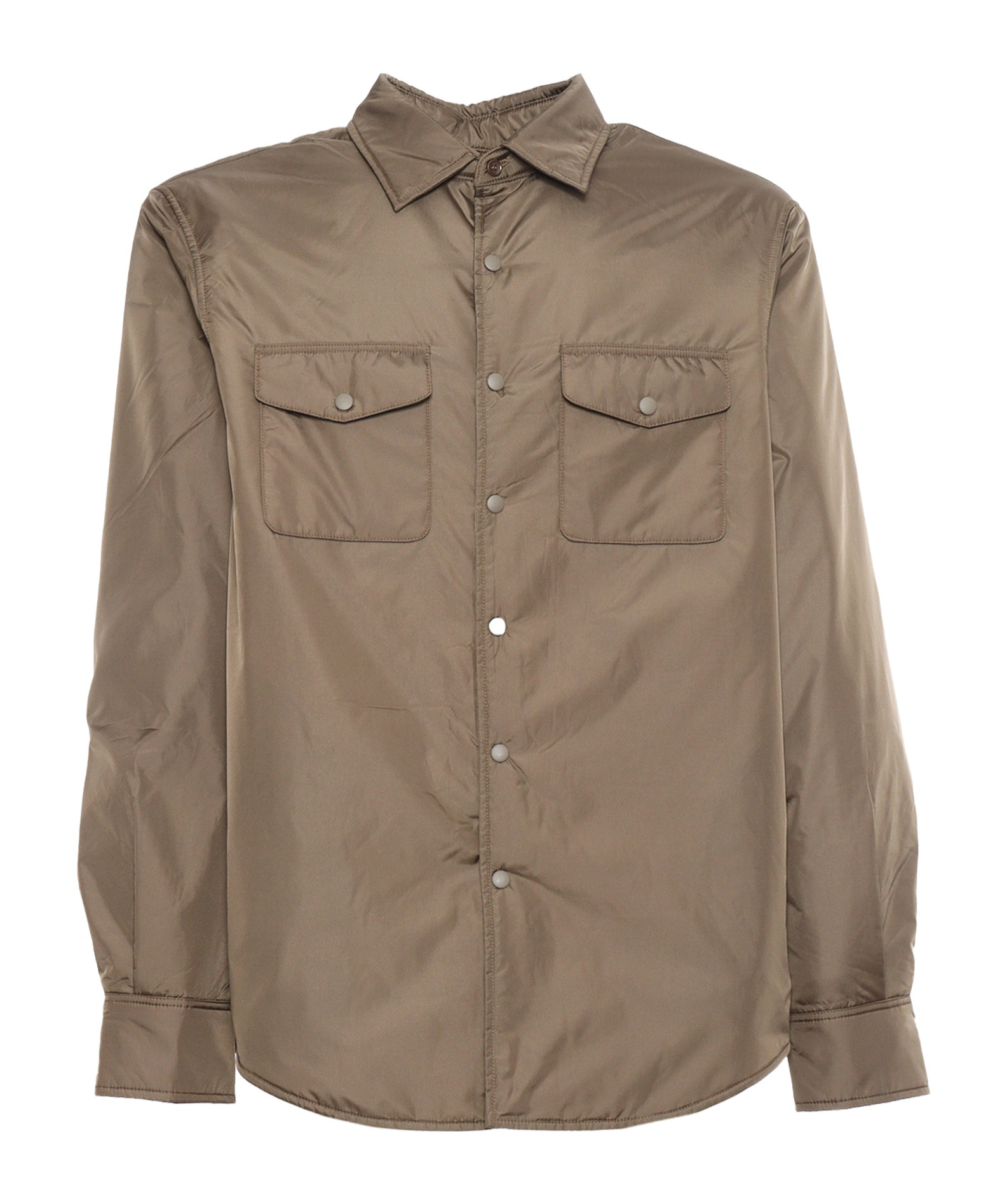 Aspesi 13 Plus Shirt Long Sleeves In Brown