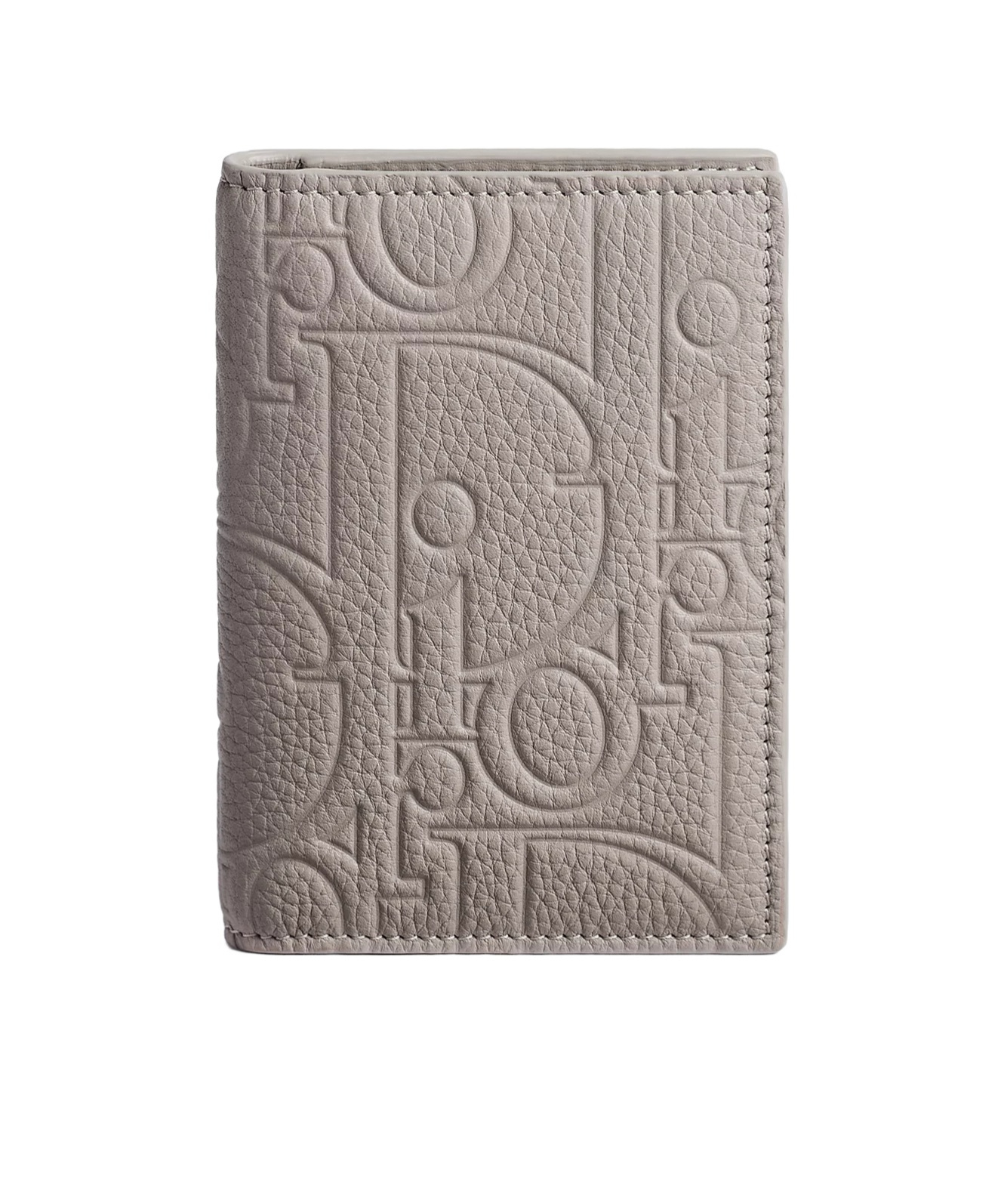 Dior Bifold Card Holder In Gray
