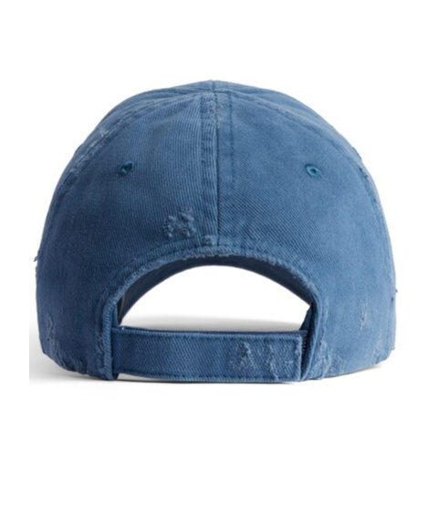 Balenciaga Men's Laurel Classic  Cap In Dark Blue/green In Dark Blue And Green