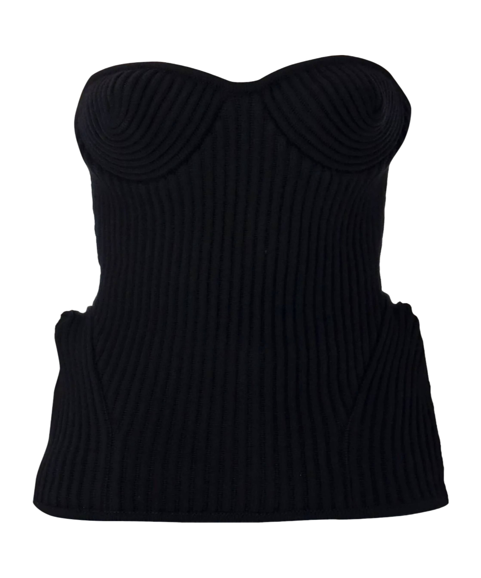 Jean Paul Gaultier Sleeveless Sweater In Black