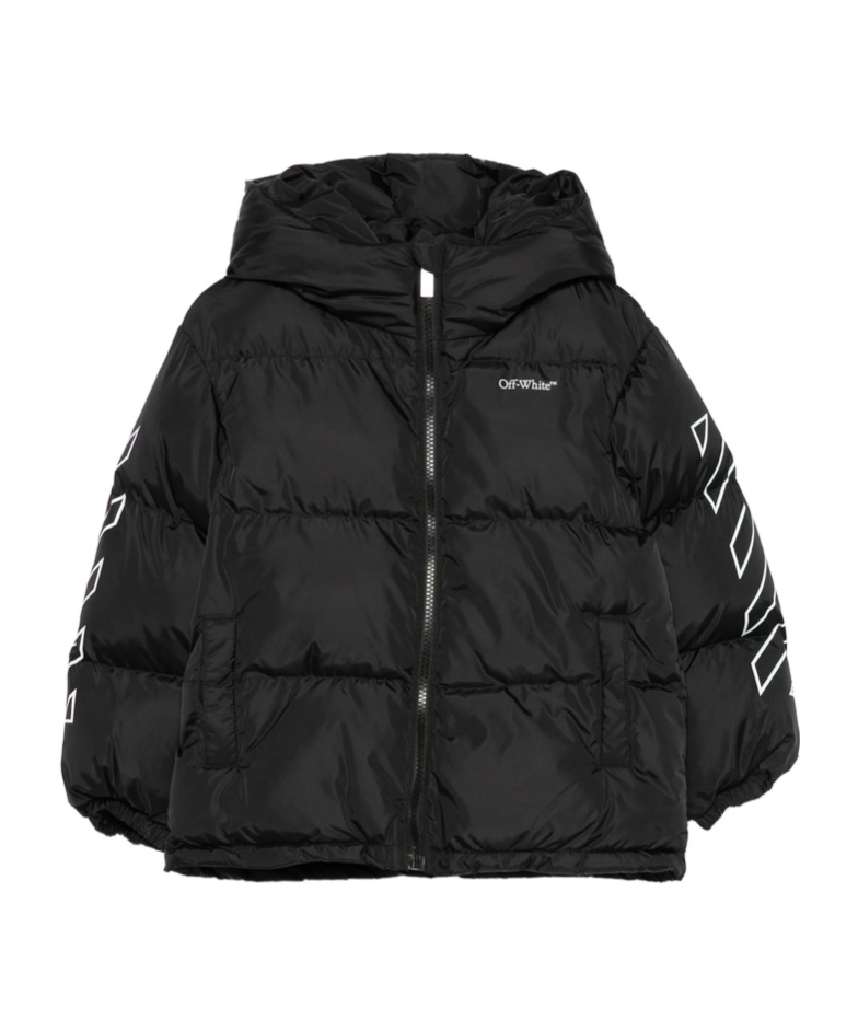 Off-white Long-sleeved Cotton Jacket In Multi