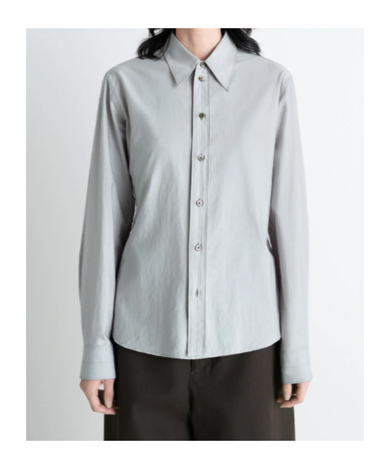 Lemaire Pointed Collar Shirt In Multi