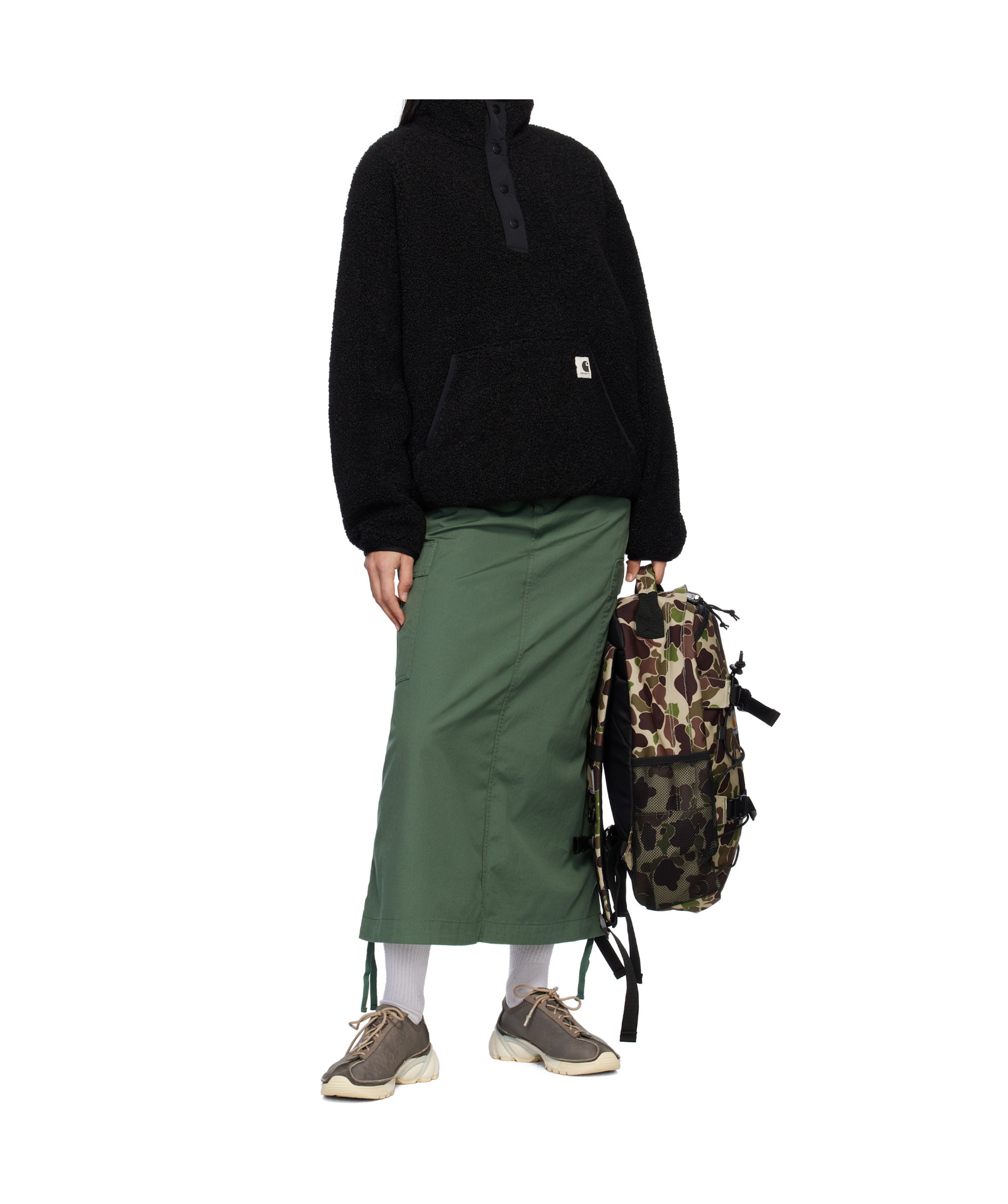 Carhartt High-necked Jacket In Black