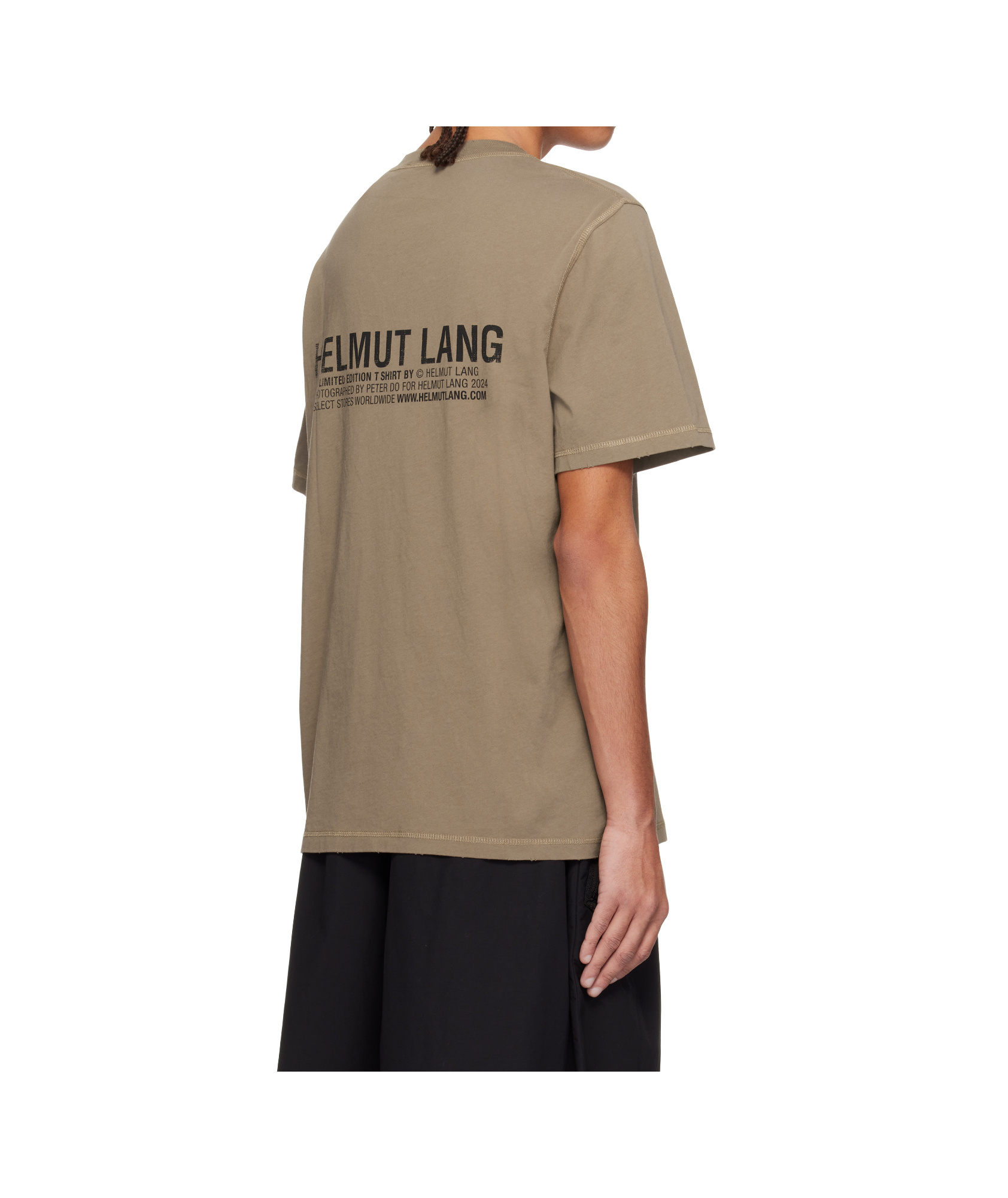 Helmut Lang Postcard: Greenwich T-shirt In Brown