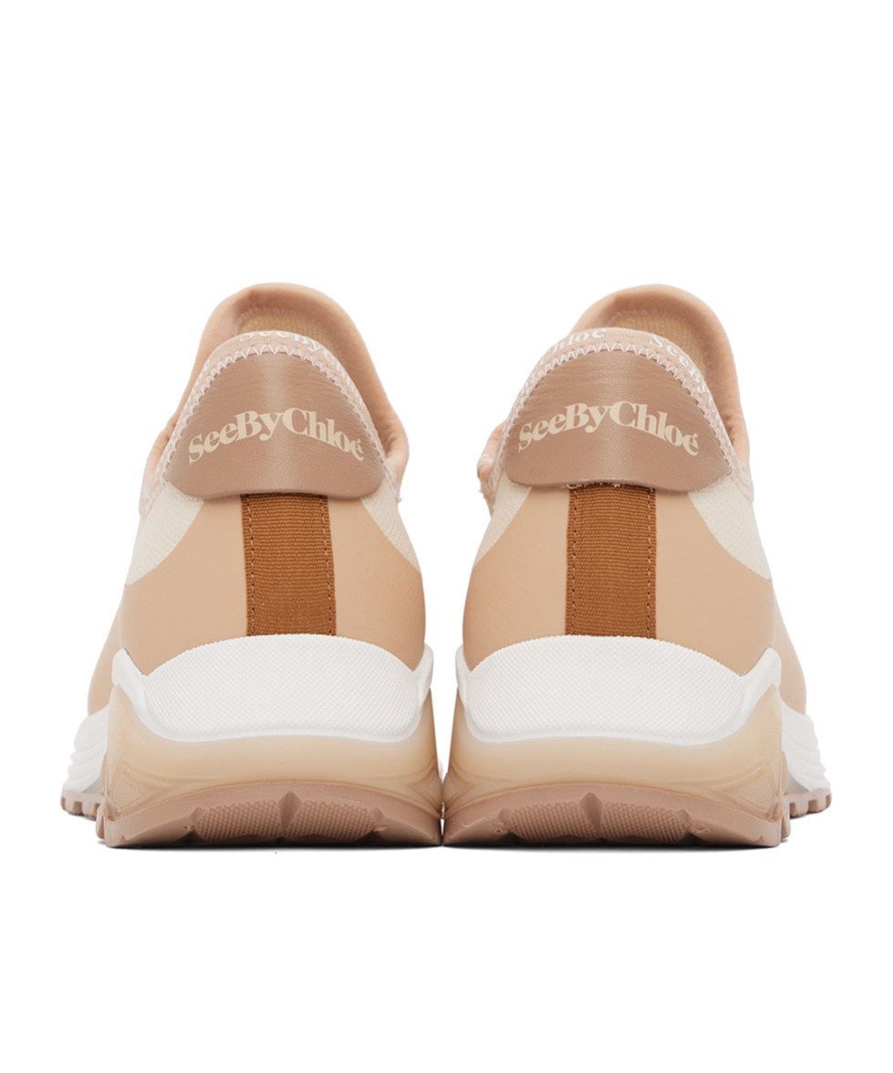 See By Chloé Logo-printed Low-cut Casual Shoes In Nude