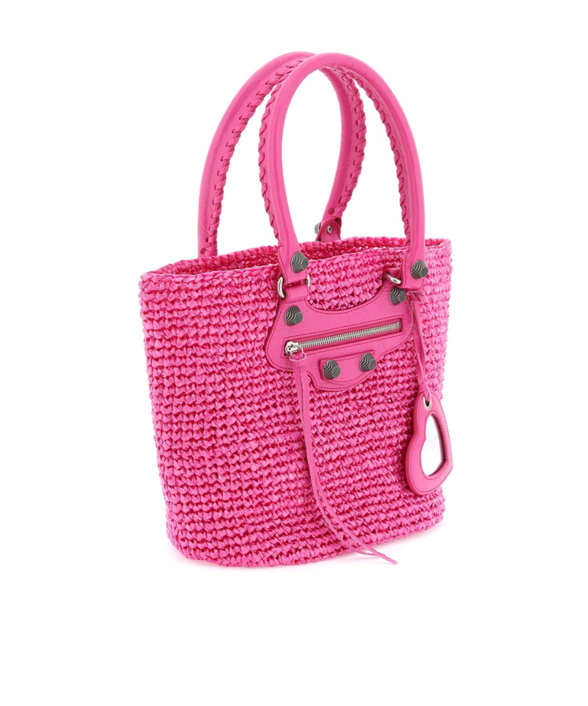 Balenciaga Le Cagole Medium Basket Top-handle Bag In Pink