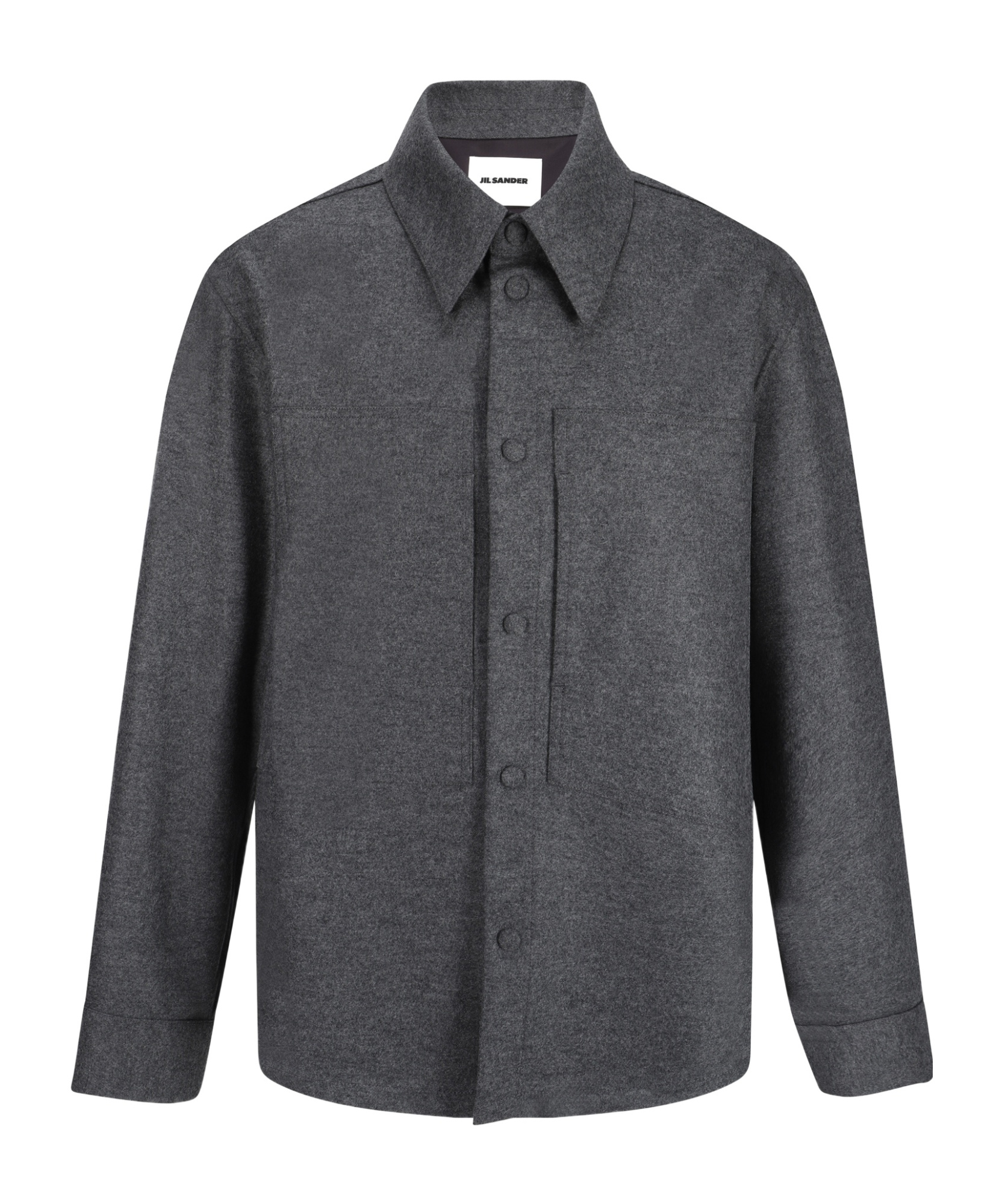 Jil Sander Wool Shirt In Black