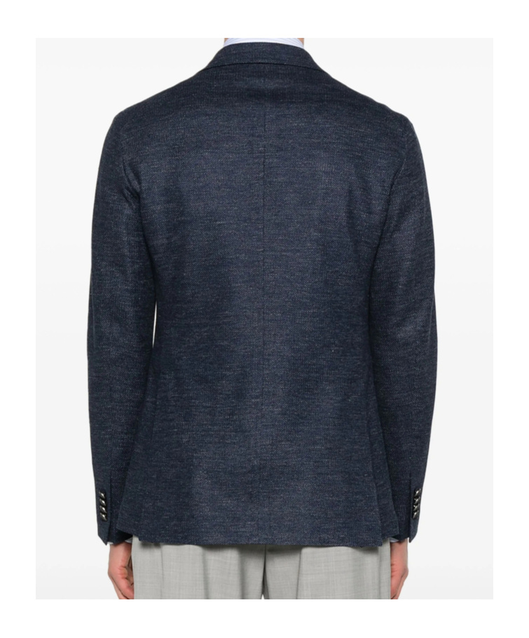 Shop Tagliatore Long Sleeve Casual Jacket In Black