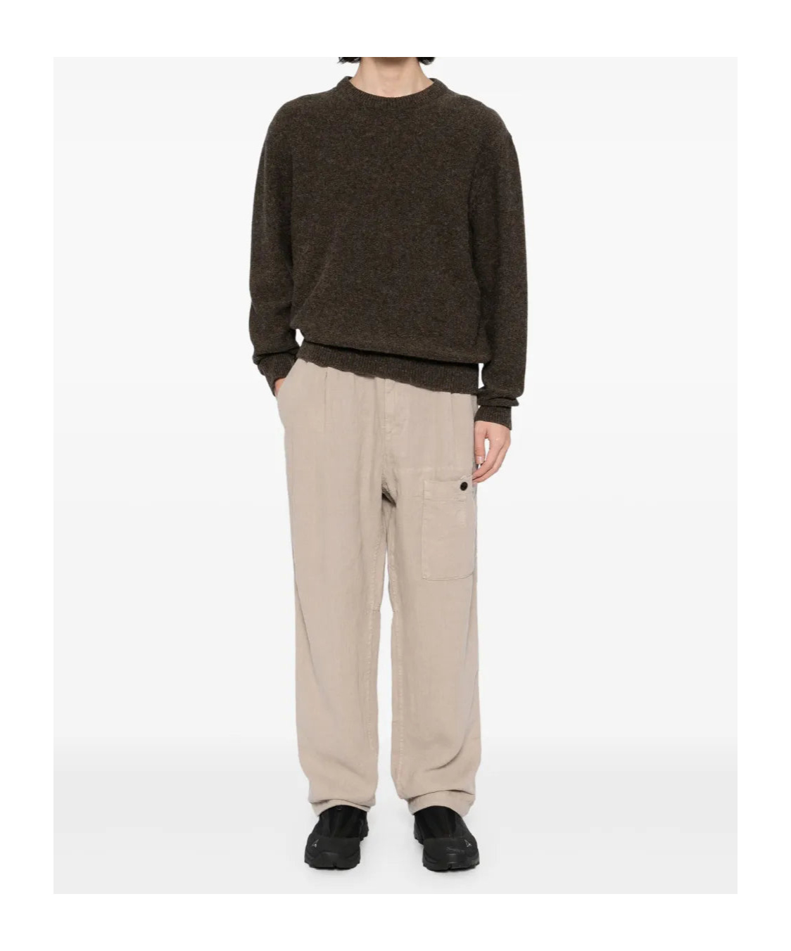 C.p. Company Straight-leg Trousers In Brown