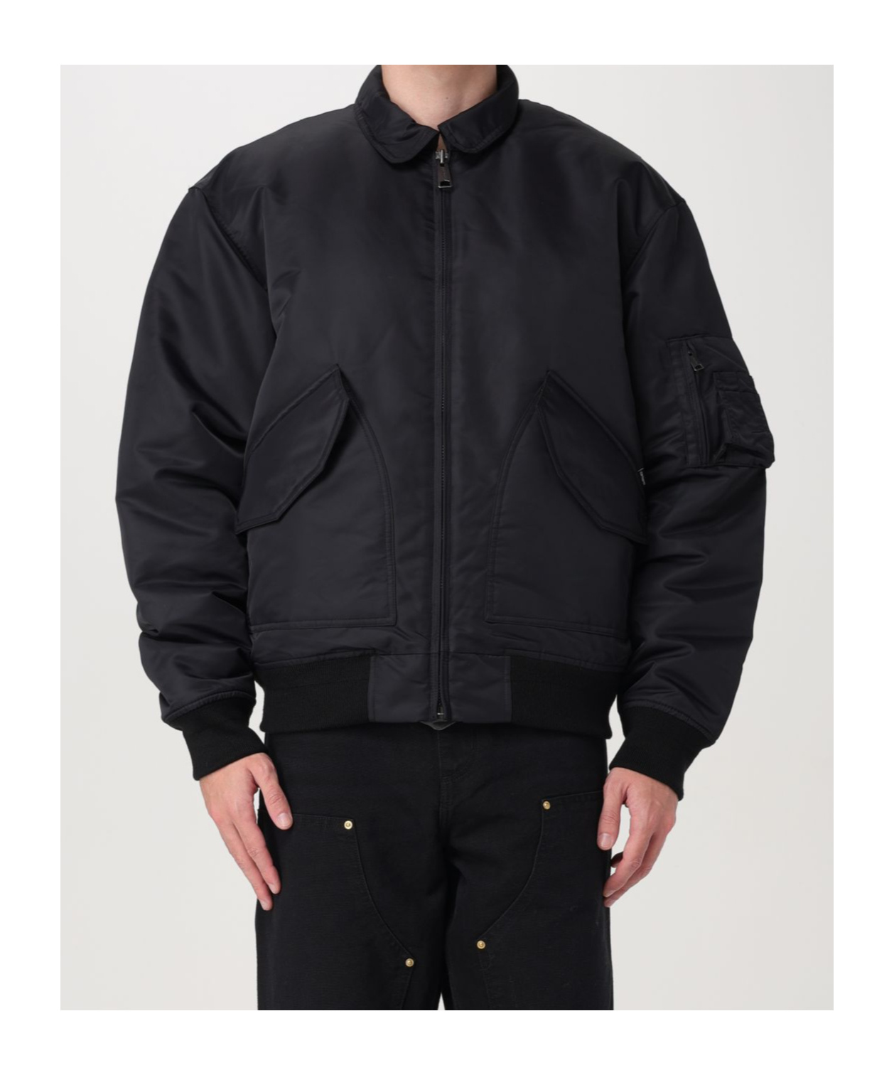 Carhartt Olten Bomber Jacket In Black