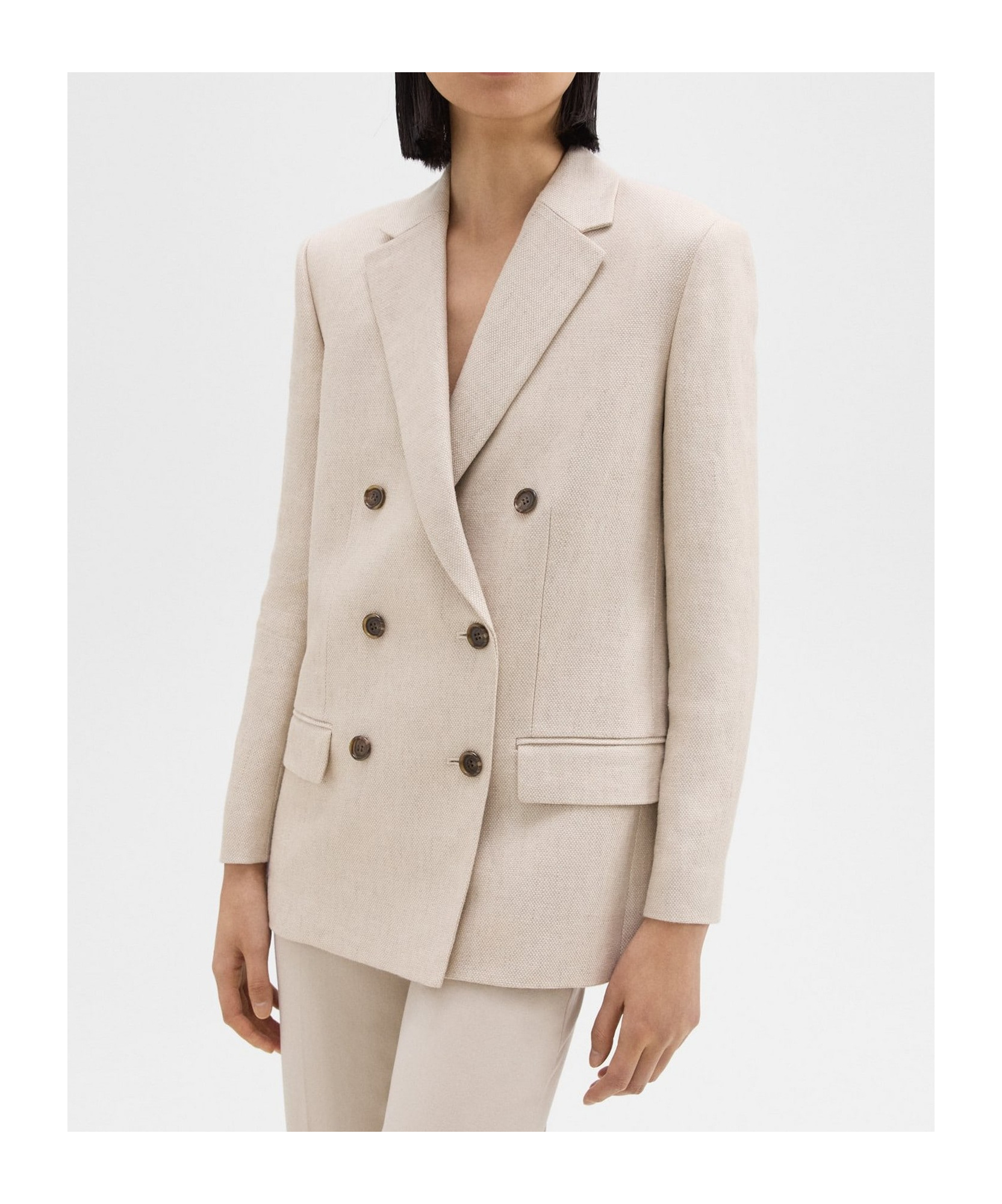 THEORY DOUBLE-BREASTED BLAZER 