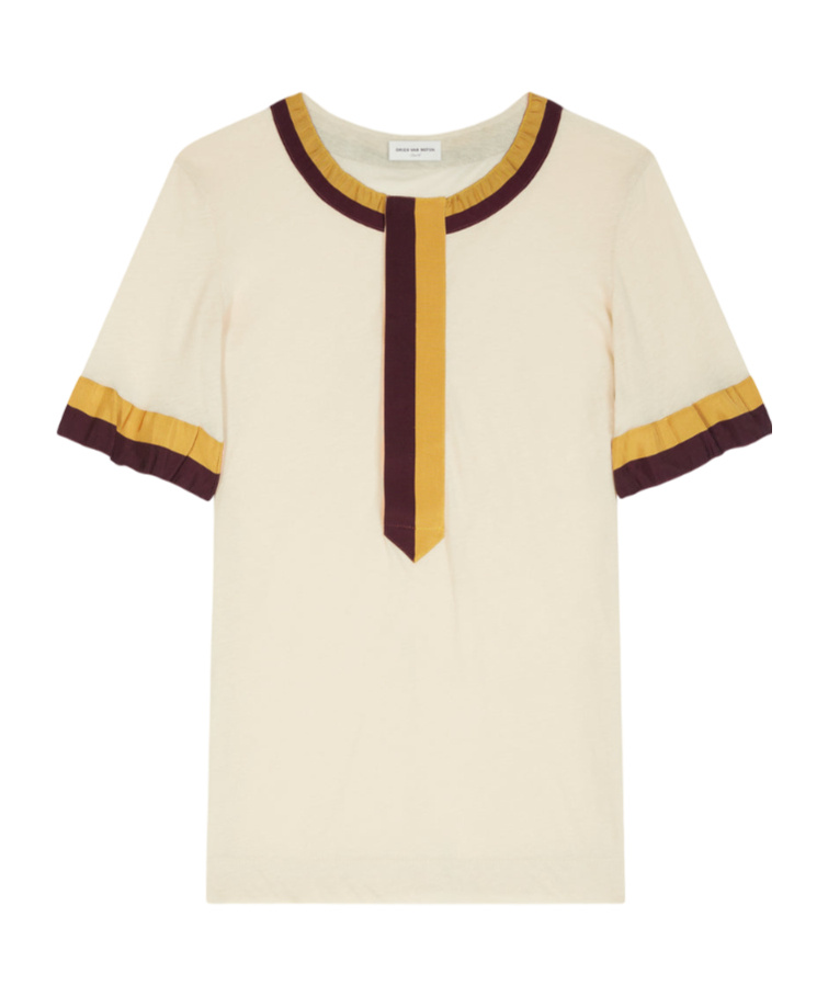 Dries Van Noten Short-sleeved T-shirt In White
