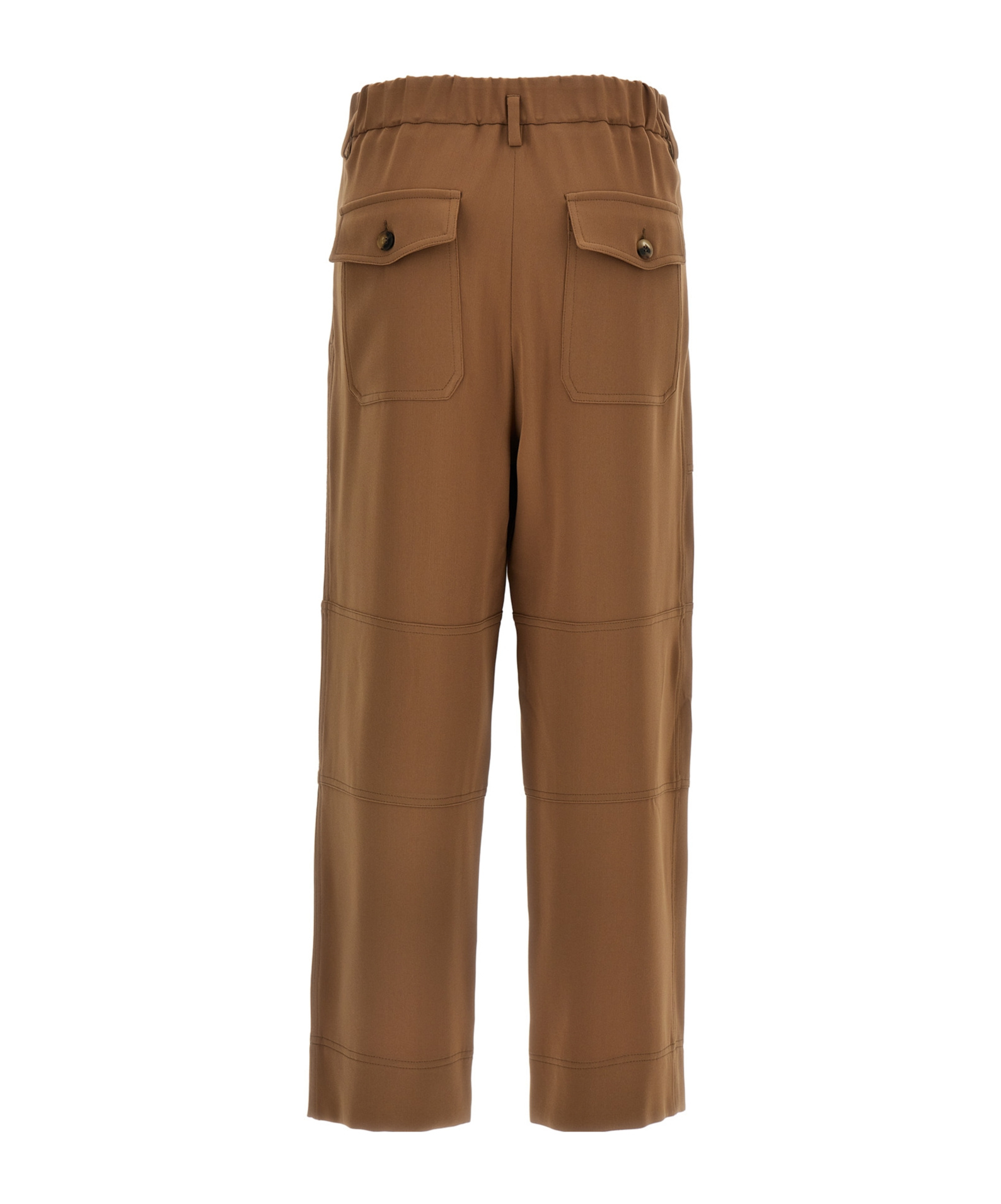 Alberto Biani Work Straight Trousers In Brown