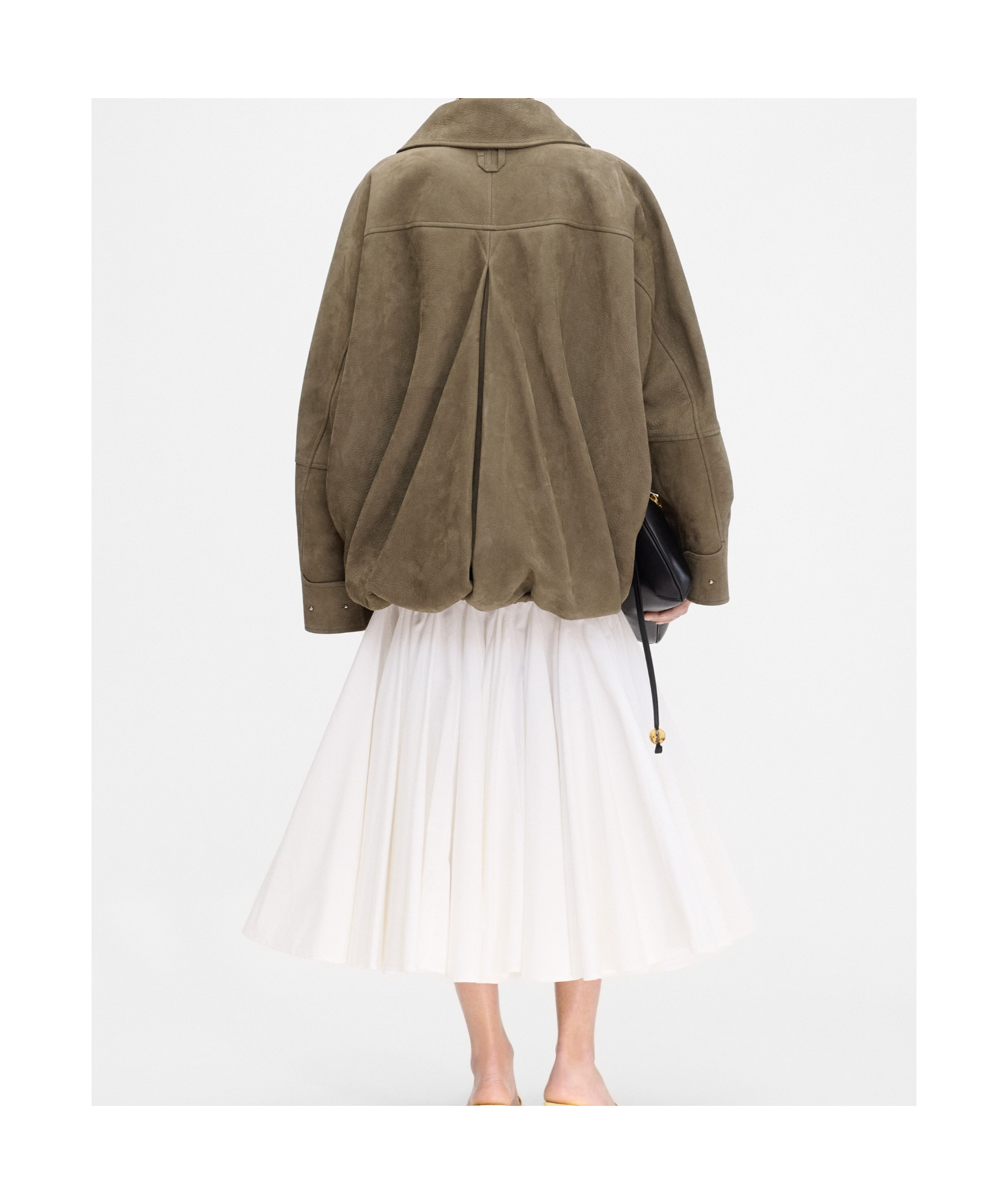 Jacquemus Long-sleeved Leather Jacket In Brown