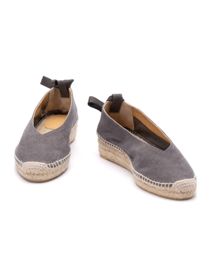 Shop Castaã±er Round Head Loafer Shoes In Black
