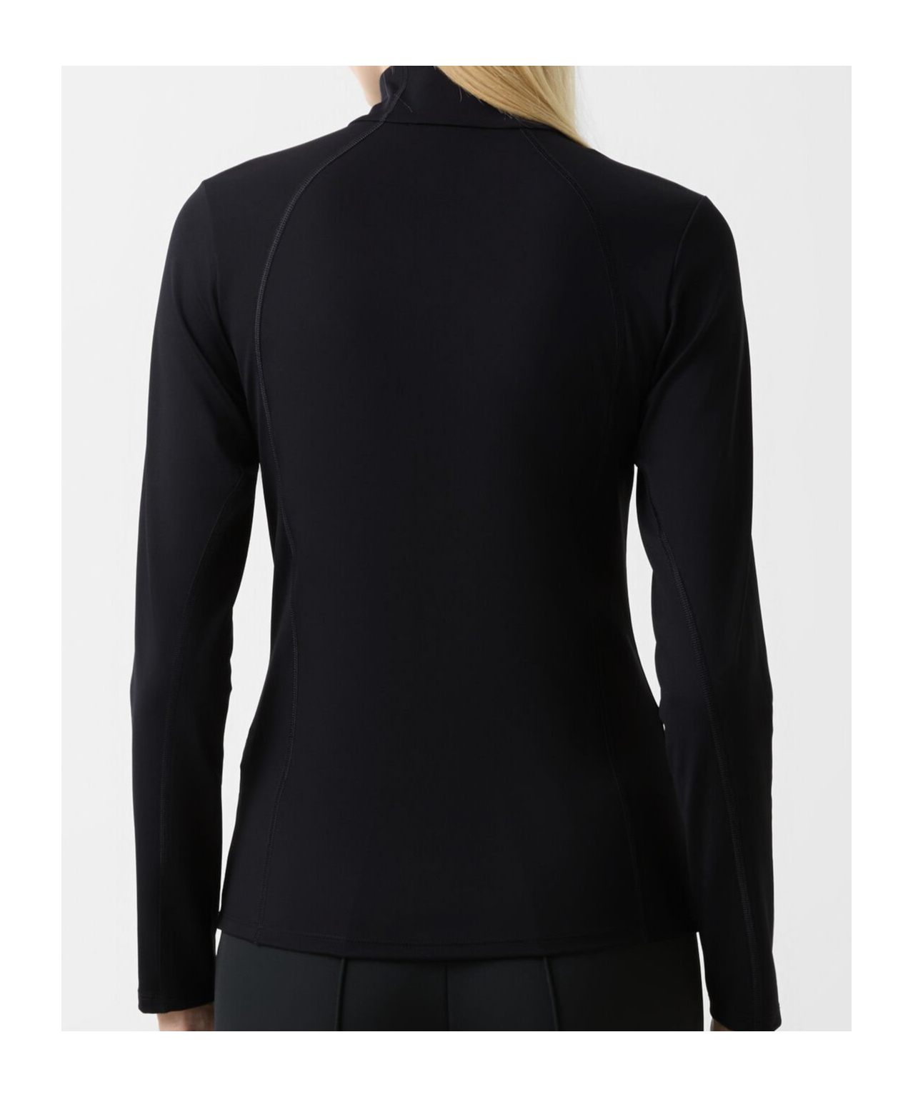 Bogner High-neck Zip-up Top In Black