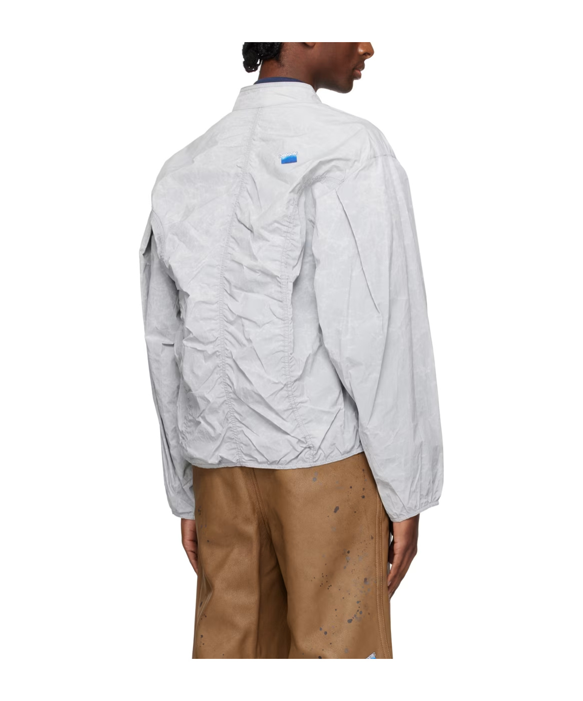 Ader Error Pleated Pilot Jacket In White