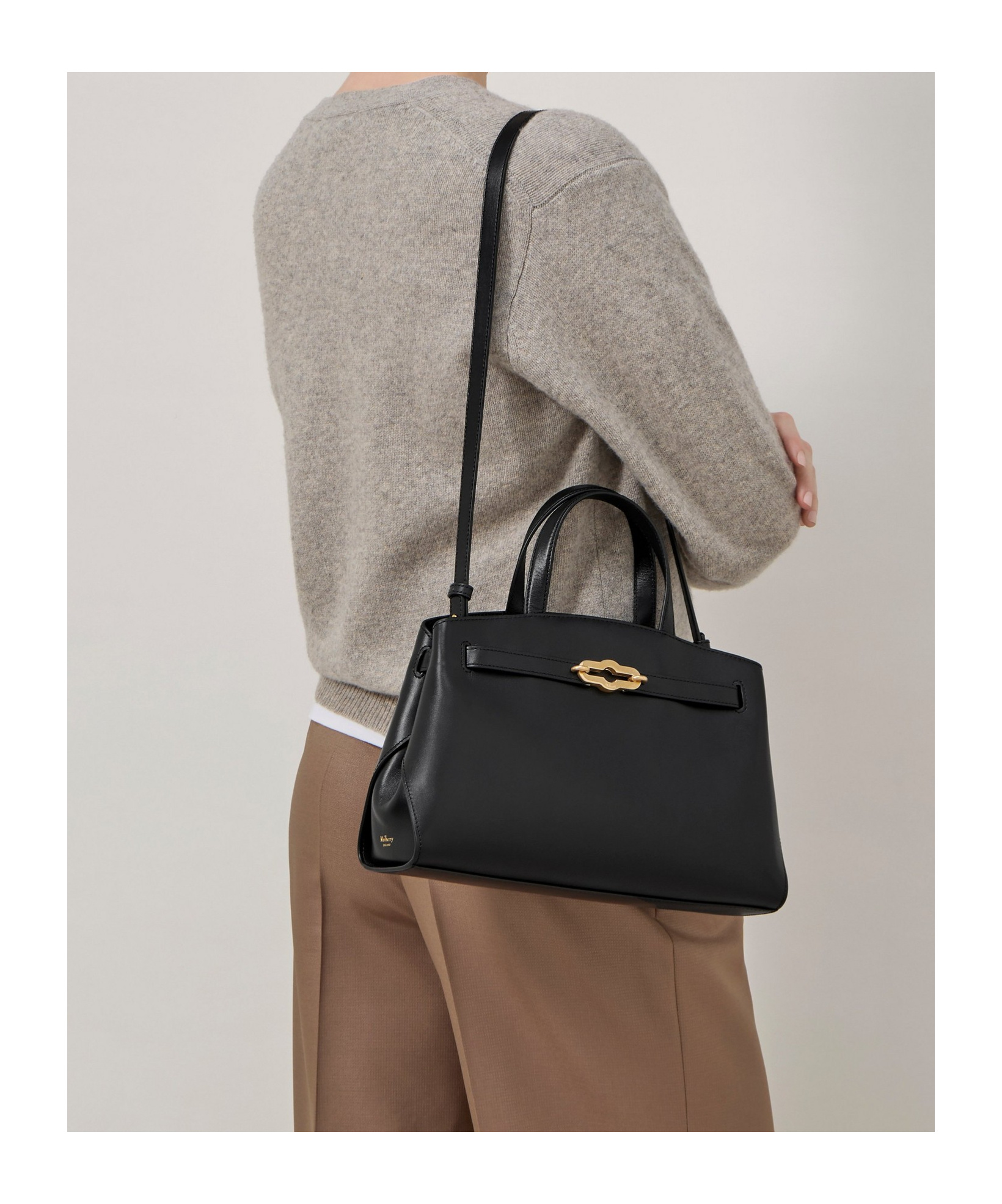 Mulberry Small Pimlico Tote High Gloss Bag In Black