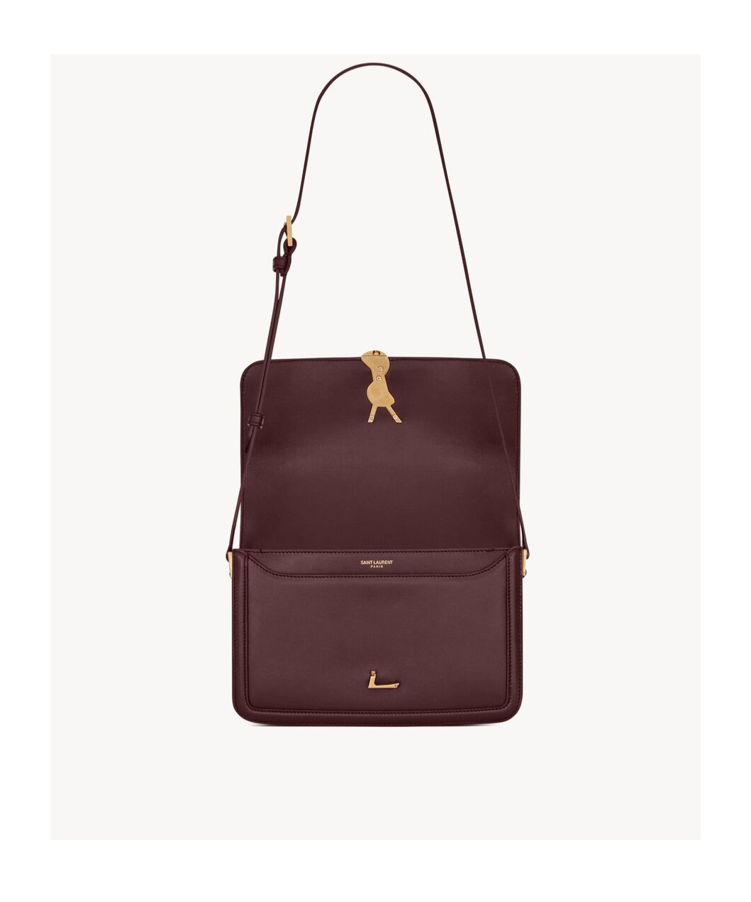 Shop Saint Laurent Solferino Medium Satchel In Box In Red