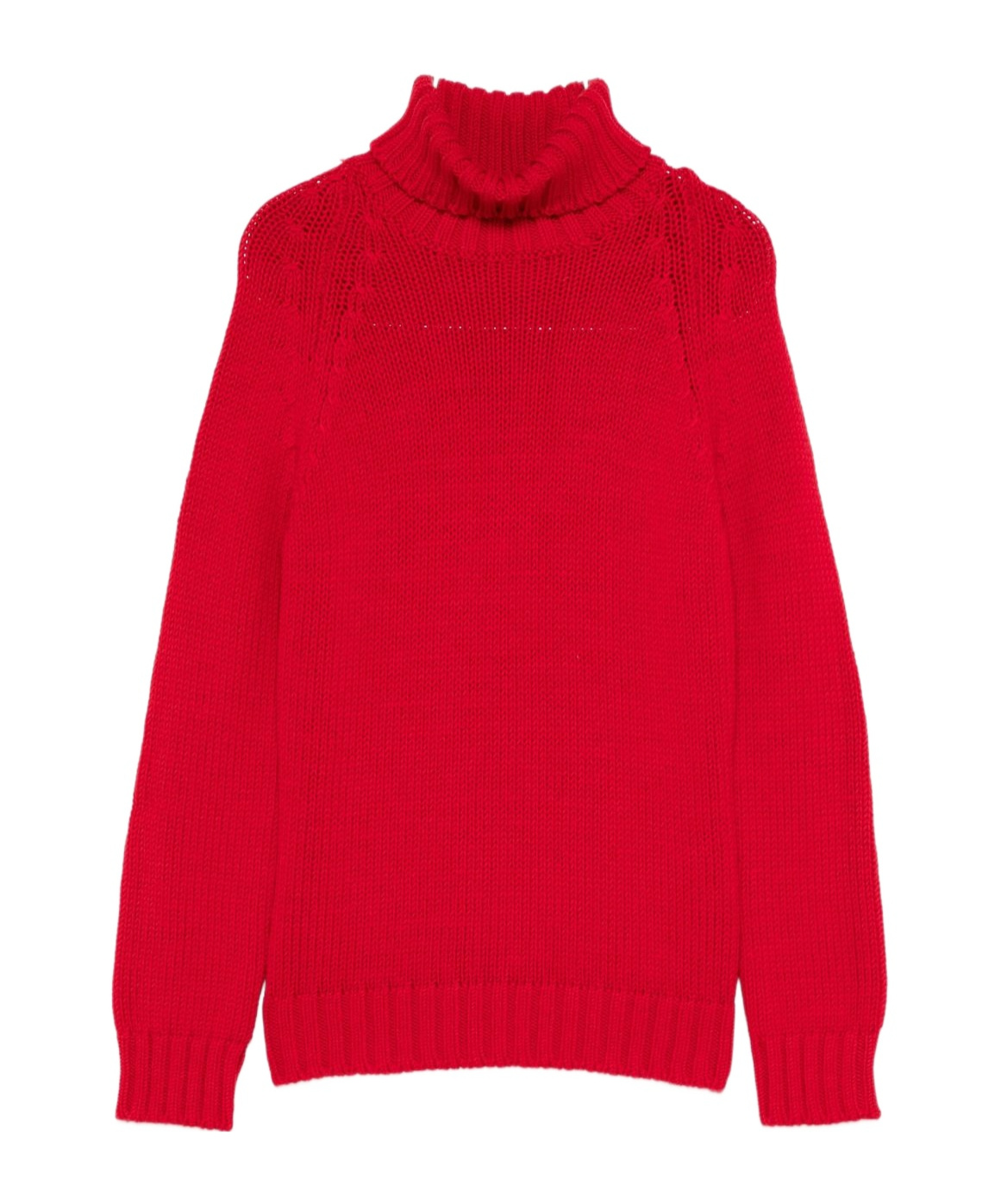 Baserange Turtleneck Knitted Sweater In Red