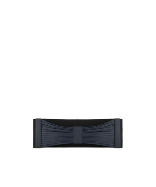 Giorgio Armani Elasticated Wide Belt In Black