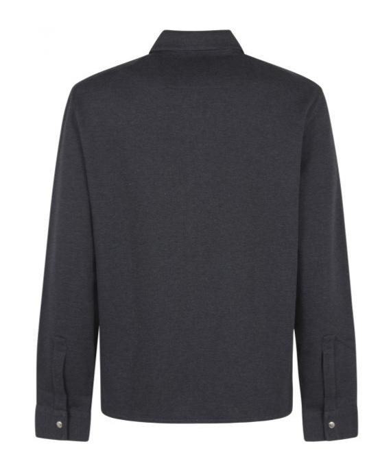 Givenchy Zip-up Long-sleeved Shirt In Black