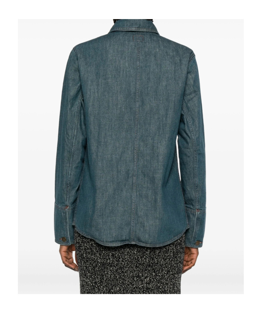 Soeur Button-fastening Patch-pocket Shirt In Blue