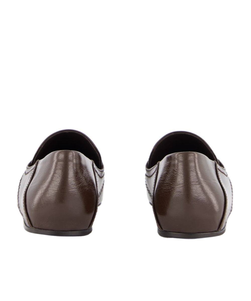 Ferragamo Buckle Loafers In Brown