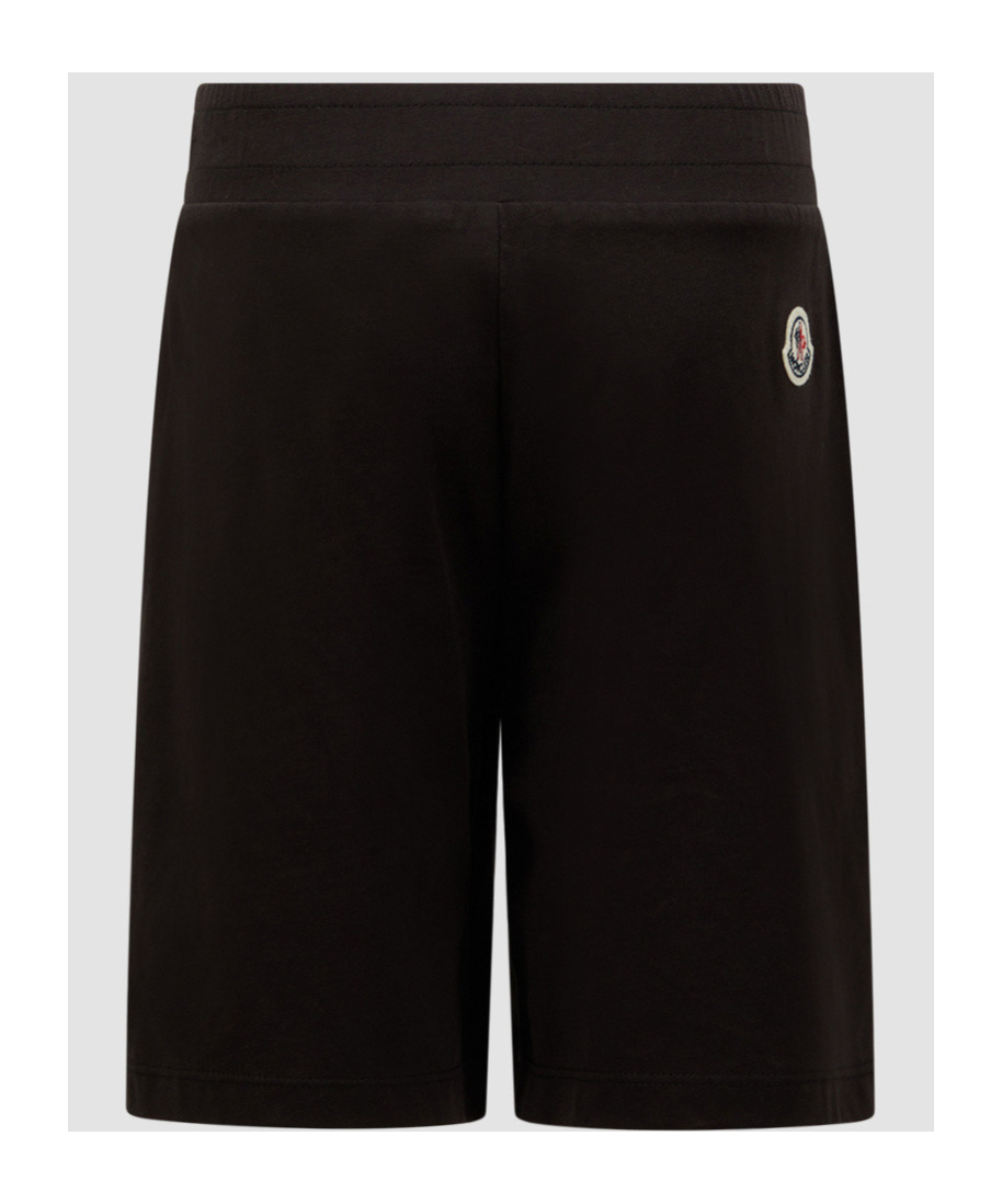Moncler Elastic Waist Shorts In Black