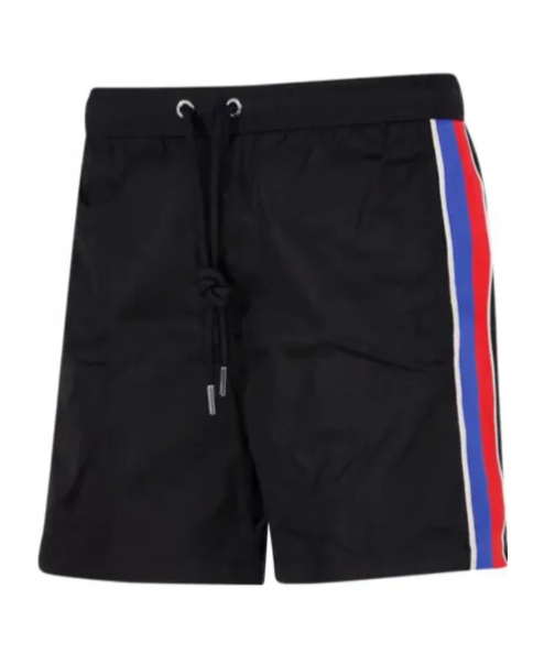 Moncler Drawstring Swimsuit In Black