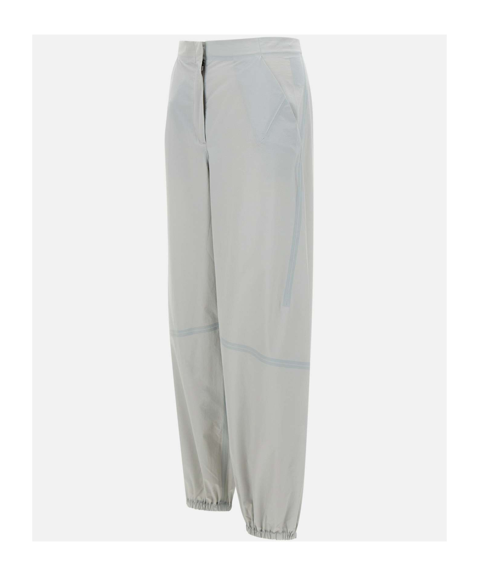 Herno Functional Nylon Trousers Elastic Waistband In Neutral