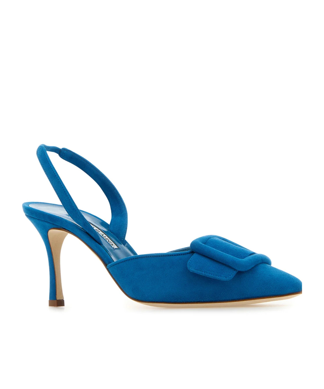 Manolo Blahnik Pointed High-heeled Sandals In Blue