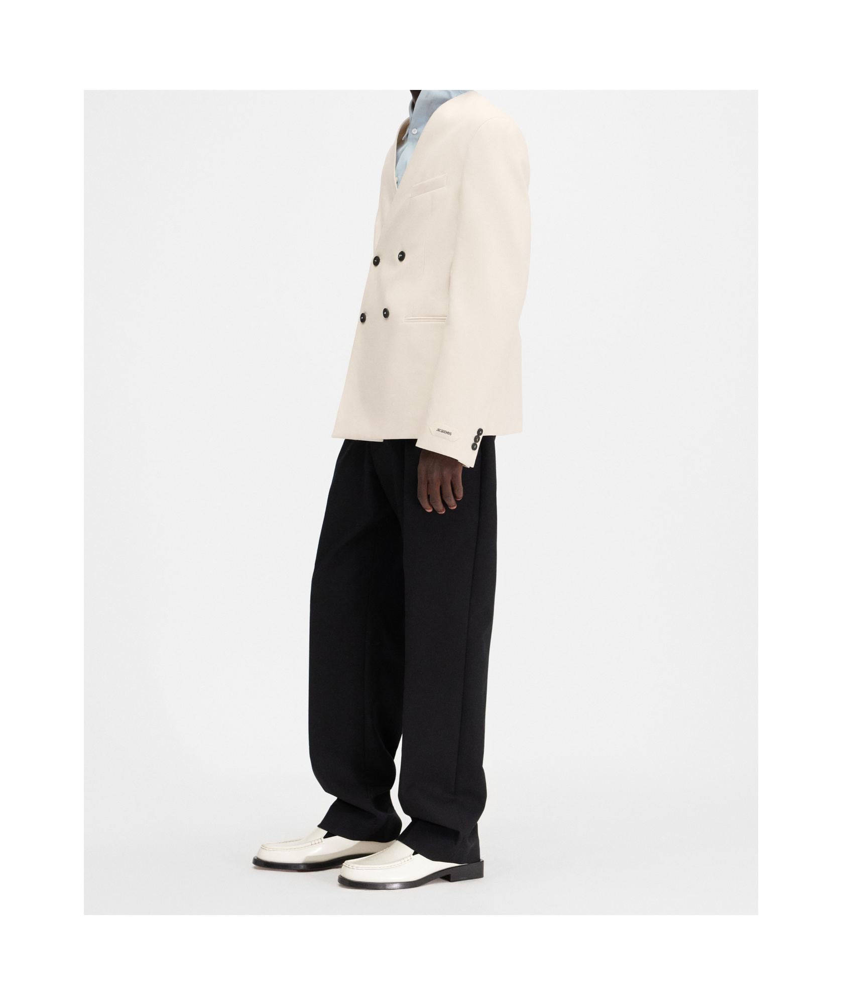 Jacquemus The Marino Double-breasted Blazer In White
