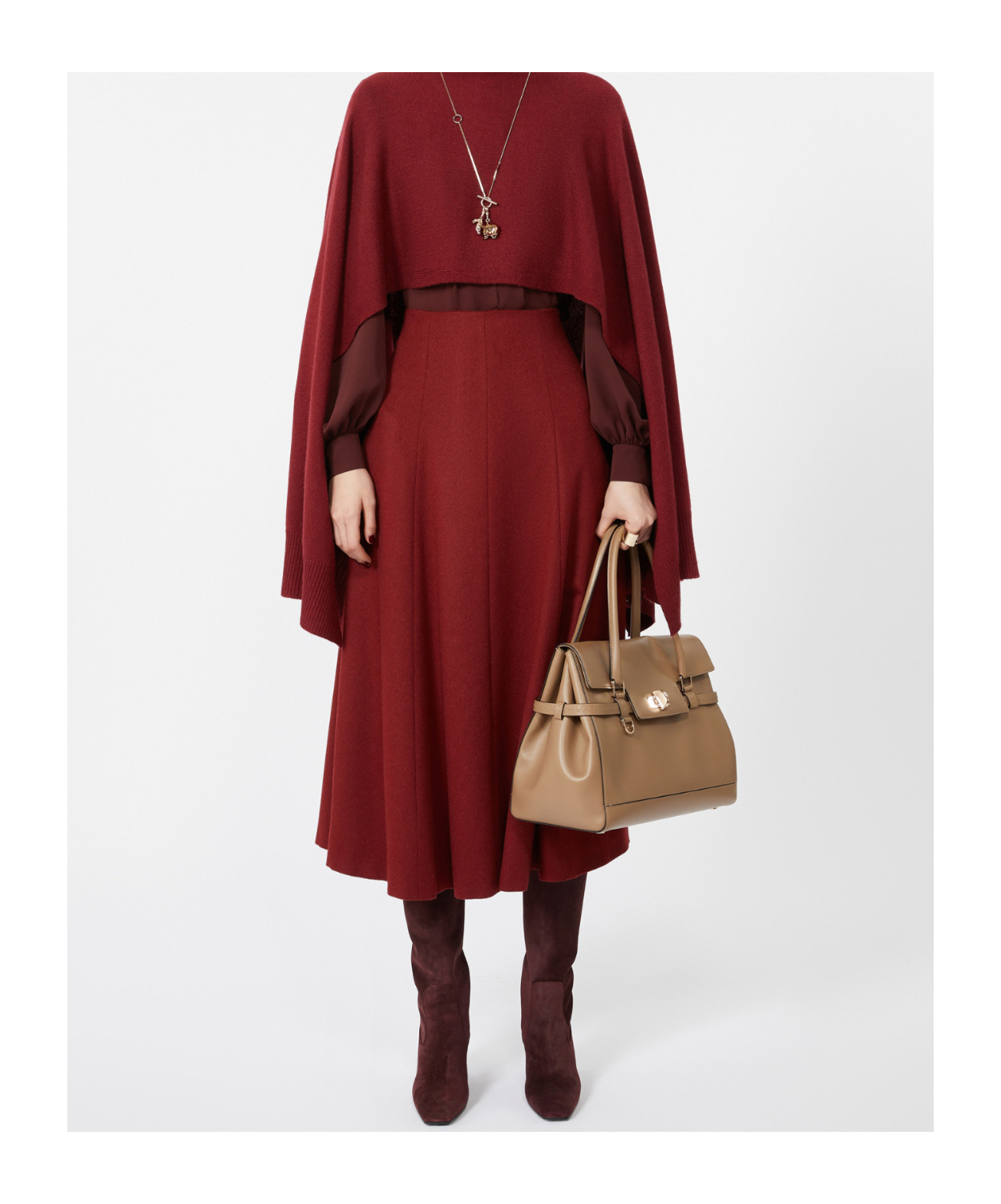 Max Mara Twist-lock Fastening Leather Tote Bag In Brown