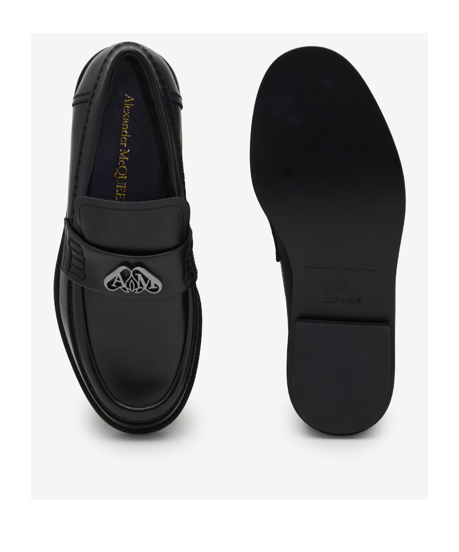 Alexander Mcqueen Seal Loafer In Black