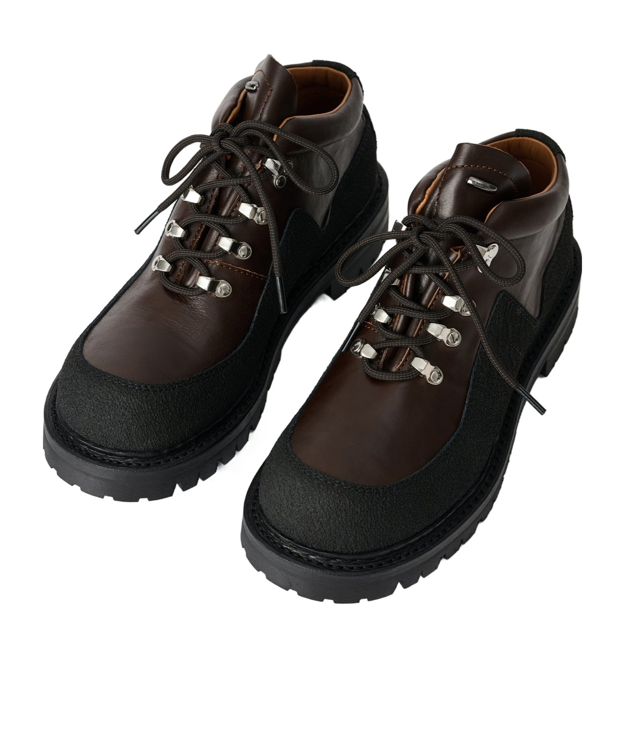 Our Legacy Ankle Boots With Round Toe And Lug Sole In Black
