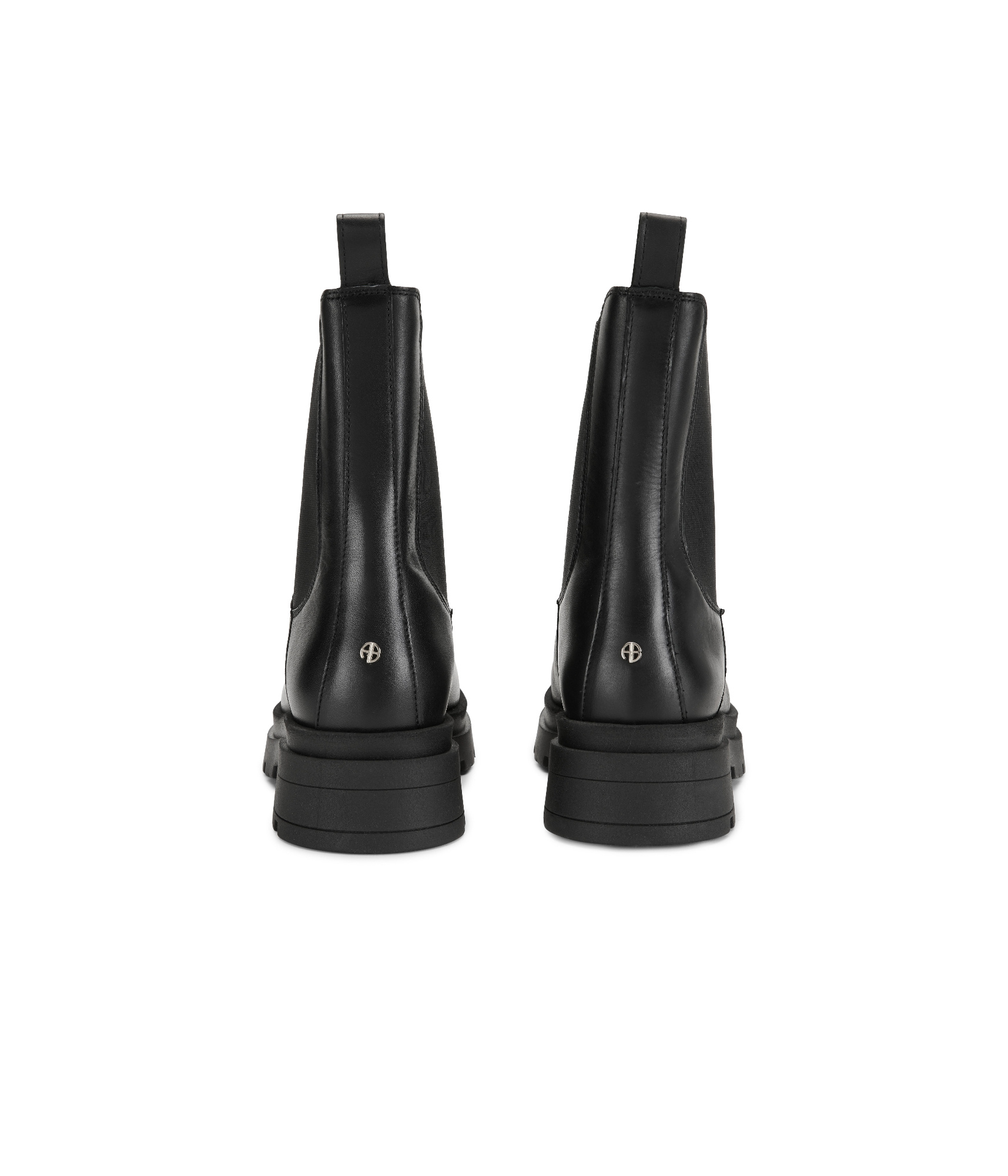 ANINE BING ROUND TOE ANKLE BOOTS