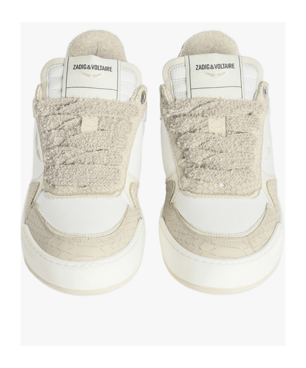 Shop Zadig & Voltaire Zadig Voltaire Wings Lace-up Sneakers In White