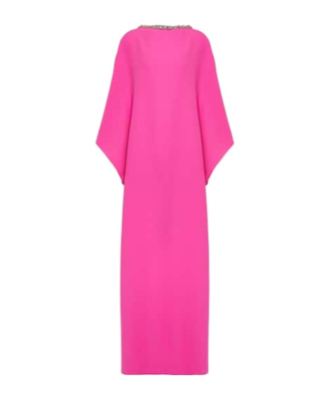Safiyaa London Amarella Crystal-embellished Crêpe Gown In Pink