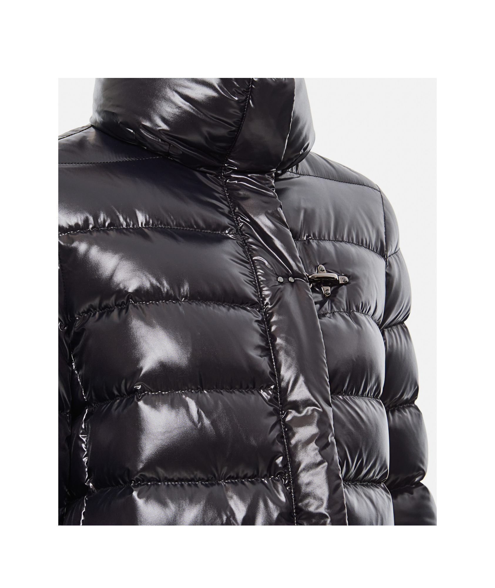 Fay Cape In Black Lightweight Nylon In Black