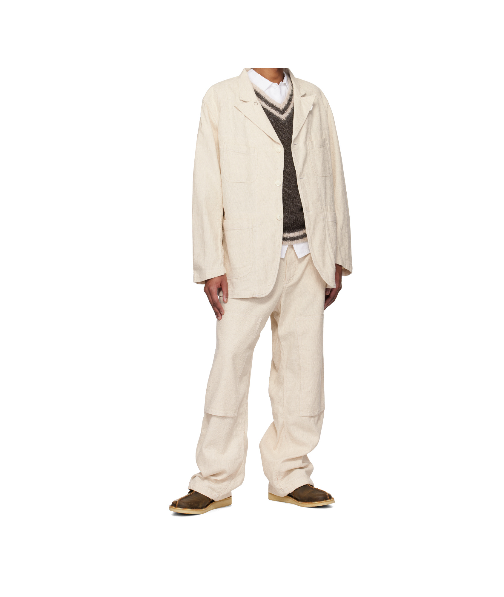 Engineered Garments Painter Trousers In Nude